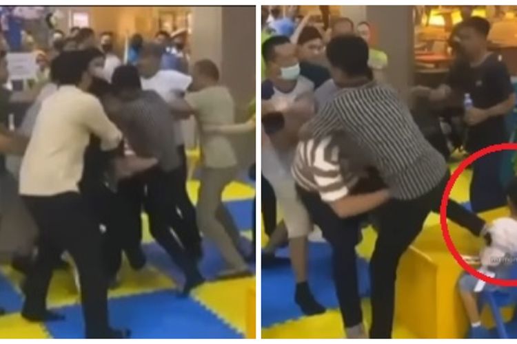 Viral Bapak-bapak Adu Jotos di Area Bermain Anak, Netizen: Apa Ga Malu?