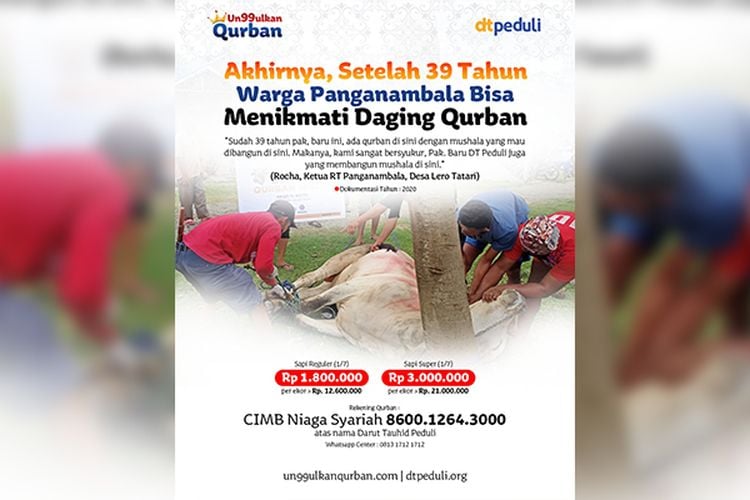 Bahagianya Warga Kampung Panganambala Bisa Merasakan Daging Kurban Setelah 39 Tahun