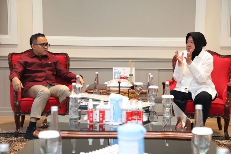 Menteri Anas dan Mensos Risma Bertemu Bahas SDM hingga Reformasi Birokrasi Pengentasan Kemiskinan