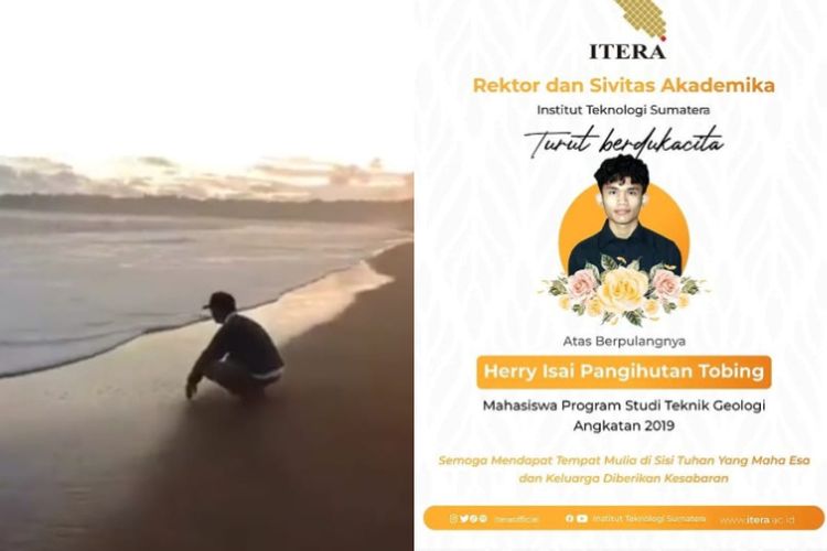 Momen Sedih Ayah Mahasiswa KKN Itera yang Terbawa Ombak, Duduk di Pinggir Pantai Panggil Anaknya