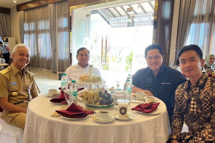 Ganjar Pranowo Unggah Foto Bareng Prabowo Subianto: Ada Saja yang Bikin Saya Kagum, Bahkan Leluconnya