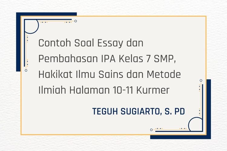 soal essay ipa kelas 7 dan kunci jawaban