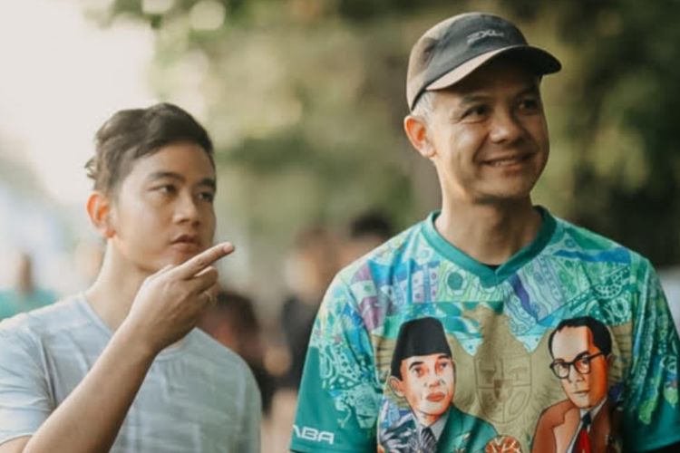 Ganjar Pranowo Jogging Bersama Gibran Rakabuming, Netizen: Nempel Terus Kayak Prangko