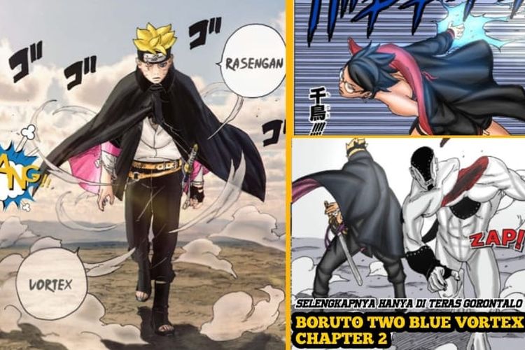 Jutsu Terkuat Sarada Pasca Time Skip di Boruto: Two Blue Vortex