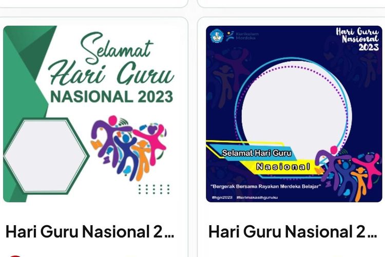 14 LINK TWIBBON Template Hari Guru Nasional 2023 Desain Terpopuler ...