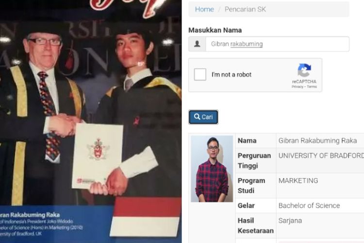 Gibran Rakabuming Disebut Bukan Lulusan S1, Data Kemendikbudristek Berkata Lain