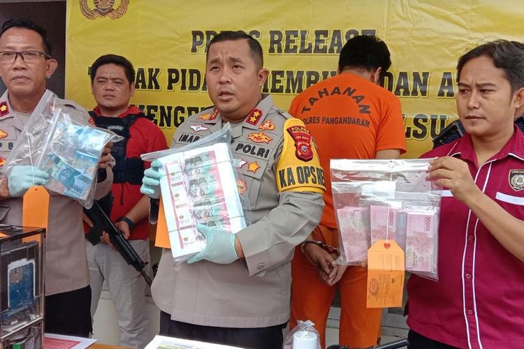 Ungkap Kasus Peredaran Uang Palsu Polres Pangandaran Kejar Pelaku Hingga Ke Pasuruan