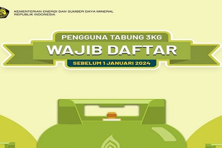 Mulai 1 Januari 2024! Pengguna Tabung Gas LPG 3 Kg Wajib Daftar Ke ...