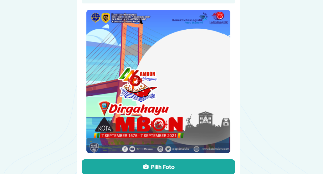11 Link Download Gratis Twibbon Dirgahayu  HUT Kota  Ambon  
