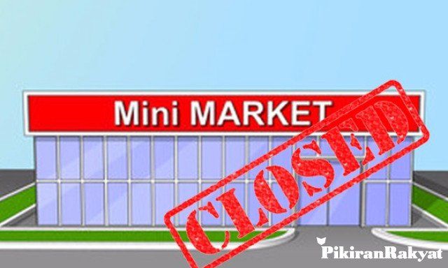 ILUSTRASI mini market.