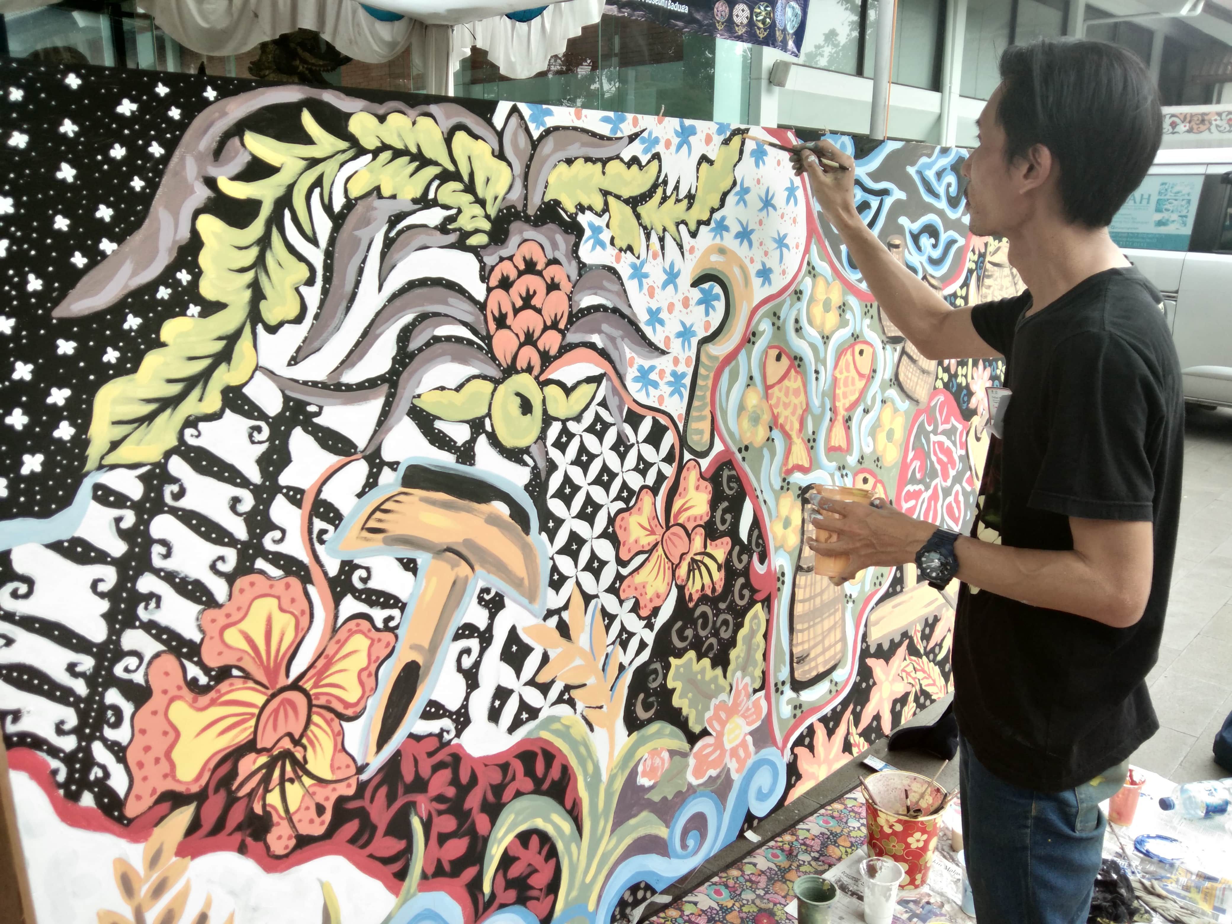Lomba Mural Batik  Jawa Barat Efektif Sampaikan Nilai 