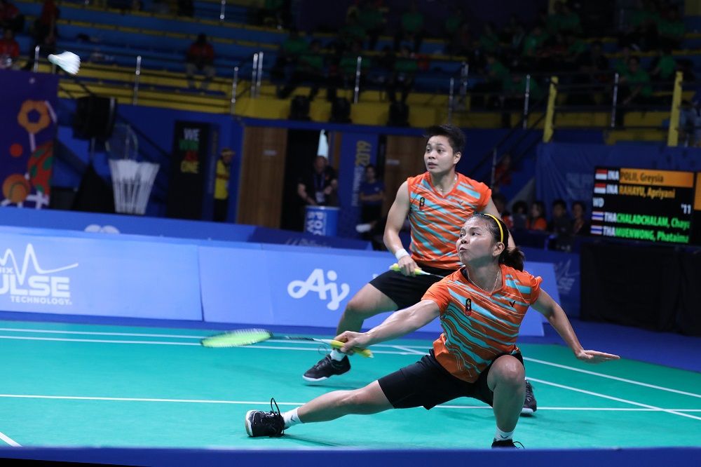 GREYSIA Polii-Apriyani Rahayu bisa mempersembahkan medali emas di SEA Games XXX Filipina.*