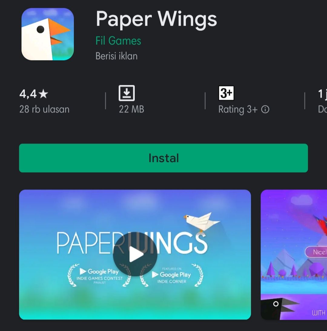 GAME offline Paper Wings.*