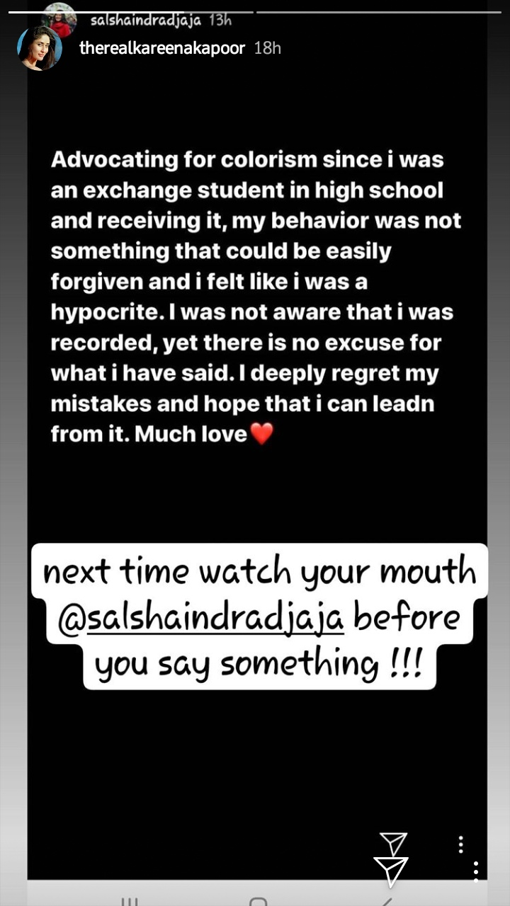 BALASAn Kareena Kapoor atas unggahan anak Iis Dahlia.*
