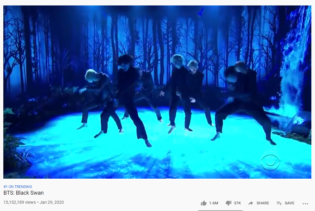 Video BTS Jadi Trending Nomor 1 di YouTube.*