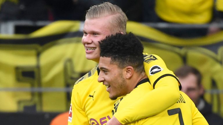 Erling Haaland Dan Jadon Sancho Ukir Sejarah Di Bundesliga Jerman Pikiran Rakyat Com