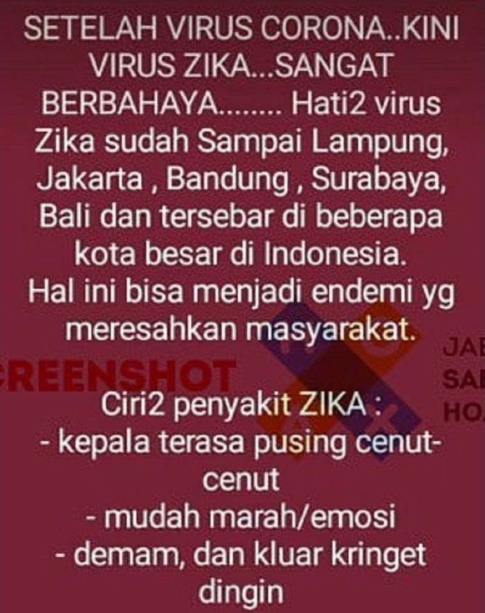 Belum Usai Wabah Virus Corona Yang Mematikan Kini Muncul Virus Zika Dengan Gejala Sama Dinas Kesehatan Jawa Barat Beri Penjelasan Pikiran Rakyat Tasikmalaya