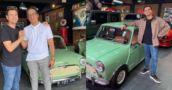 Andre Taulany saat menjual mobil Morrisnya pada Raffi Ahmad