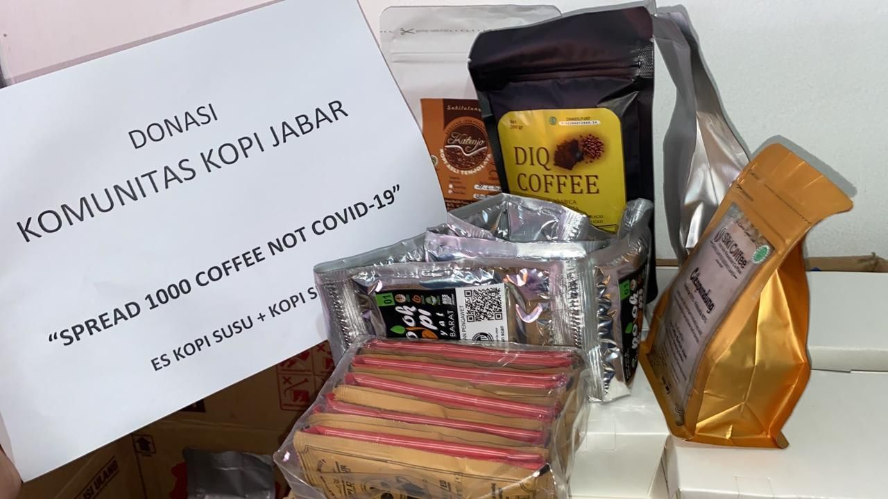 Beberapa olahan kopi yang dibagikan kepada petugas medis, TNI-Polri hingga petugas pemadam kebakaran