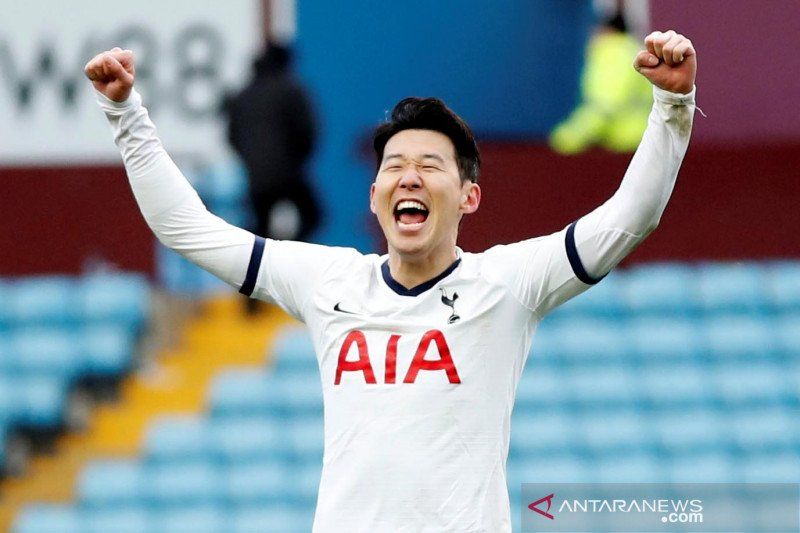 Pemain Tottenham Hotspur, Son Heung-min merajai klasemen top skor sementara Liga Primer Inggris.