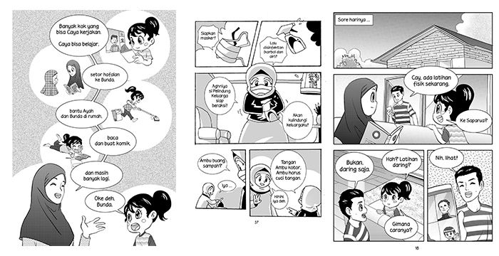 Contoh Tugas Siswa Membuat Komik Tentang Corona - Dunia Sosial