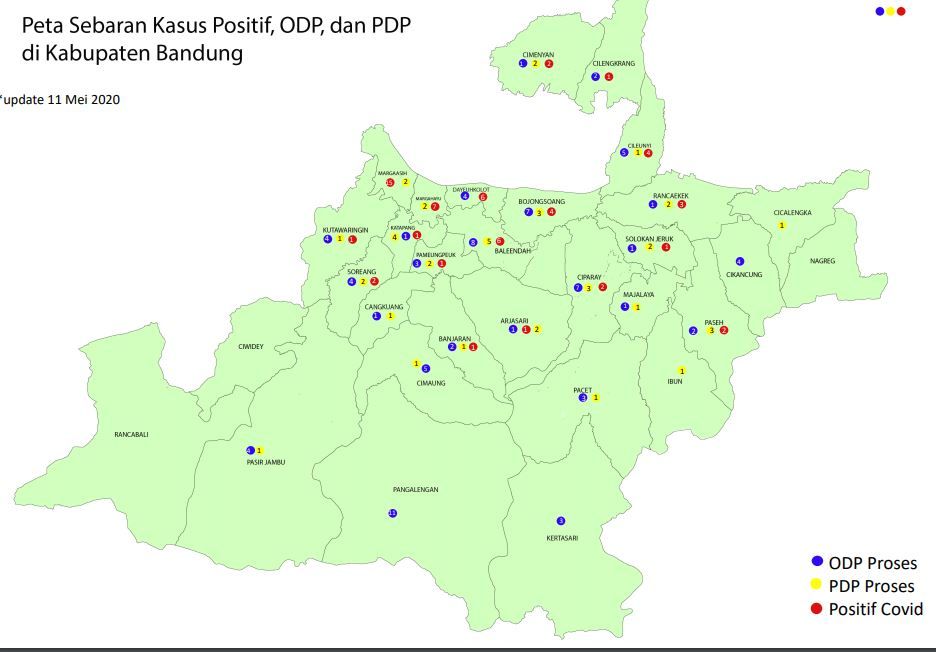 Update Kasus Covid 19 Kabupaten Bandung 60 Orang Dinyatakan Positif Prfm News