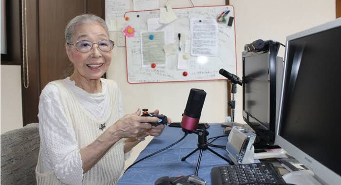 MORI Hamako, nenek berusia 90 tahun yang tercatat sebagai streamer tertua dalam Guiness World Records