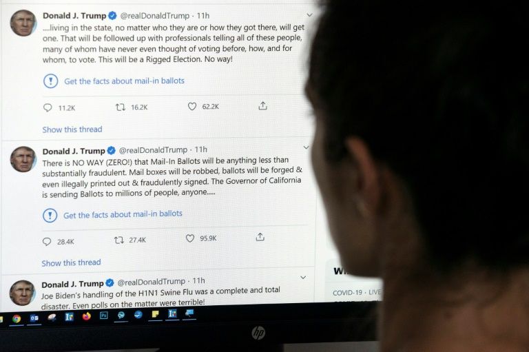 Pertama Kali Dilakukan Twitter Tandai Cuitan Donald Trump Dengan Peringatan Cek Fakta Pikiran Rakyat Com