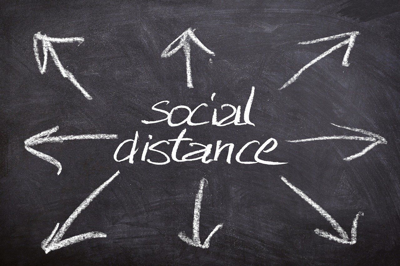 Ilustrasi Social Distance