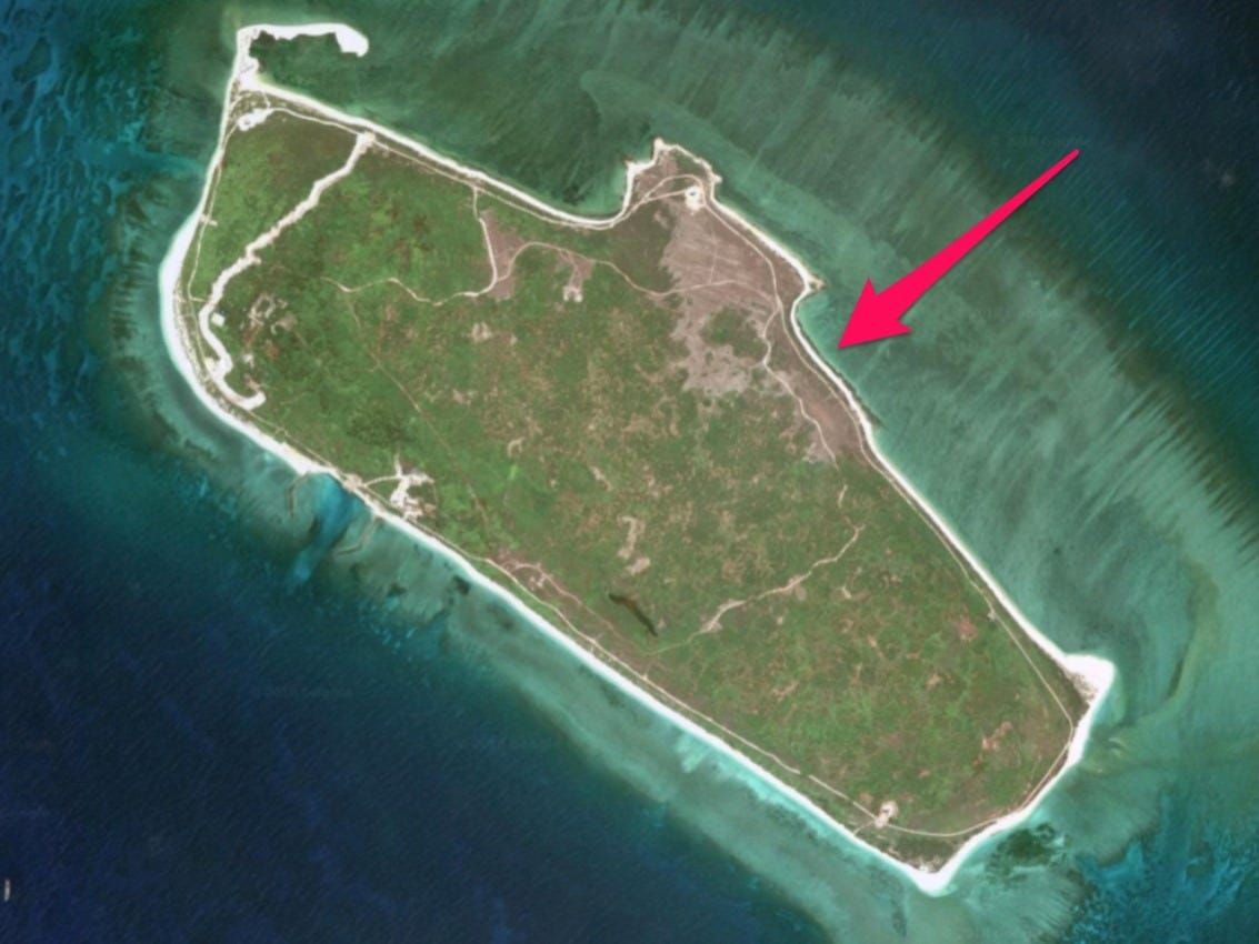 SALAH satu pulau di Kepulauan Paracel, Laut China Selatan.*