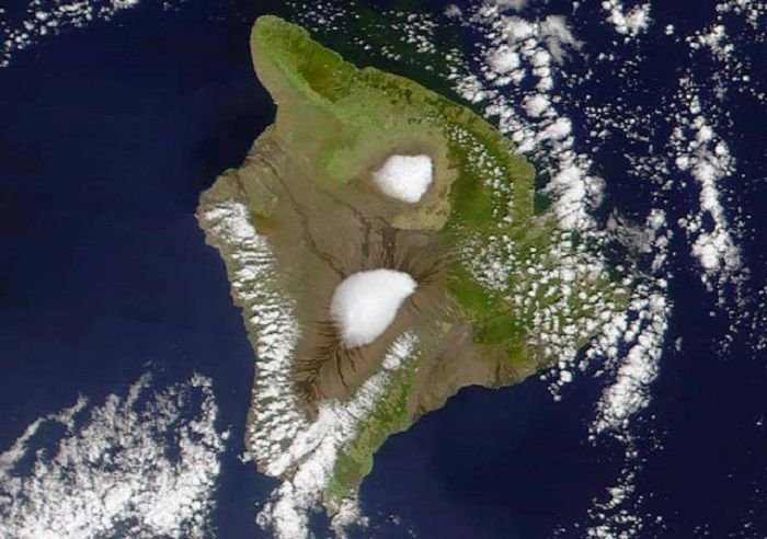 Peta gunung berapi terbesar dunia yang diberi nama Pūhāhonu.*