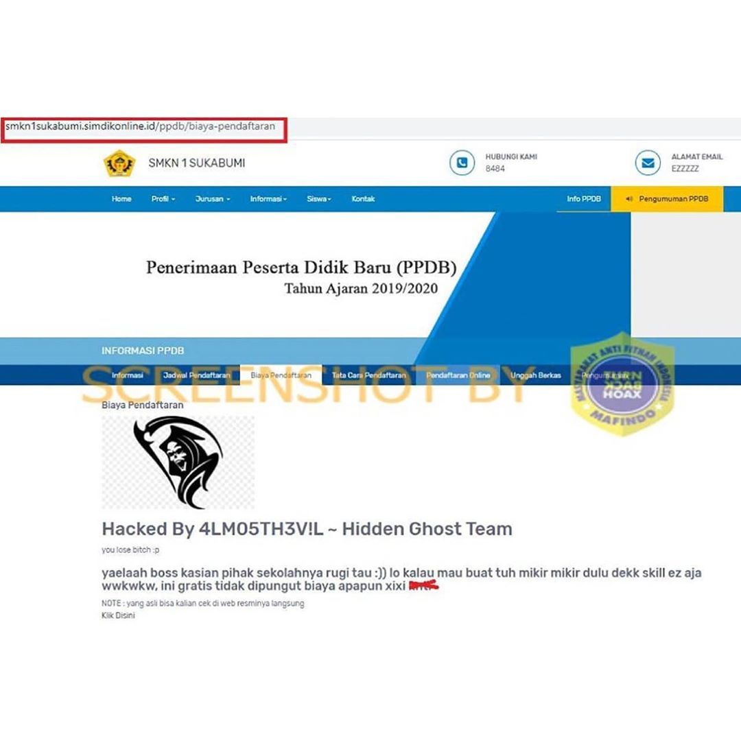 Cek Fakta Benarkah Terdapat Website Duplikat Smkn 1 Sukabumi Yang Memungut Uang Jutaan Untuk Ppdb Pikiran Rakyat Tasikmalaya