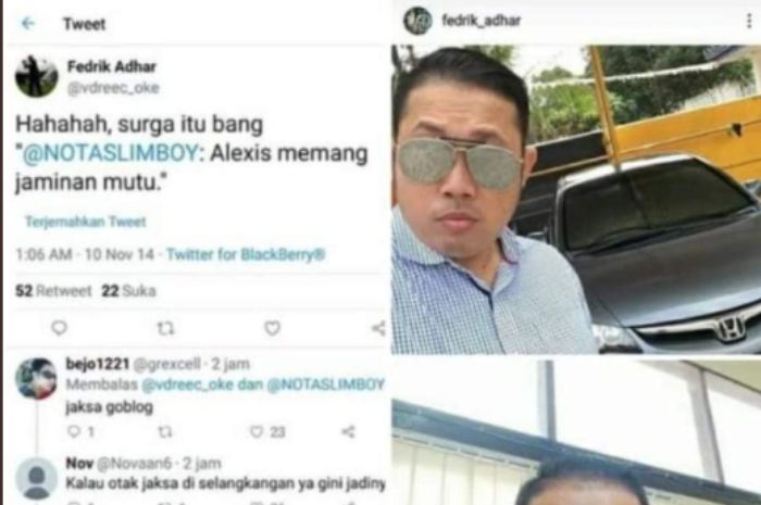 Akun diduga milik jaksa penuntut kasus Novel Baswedan komentari Alexis