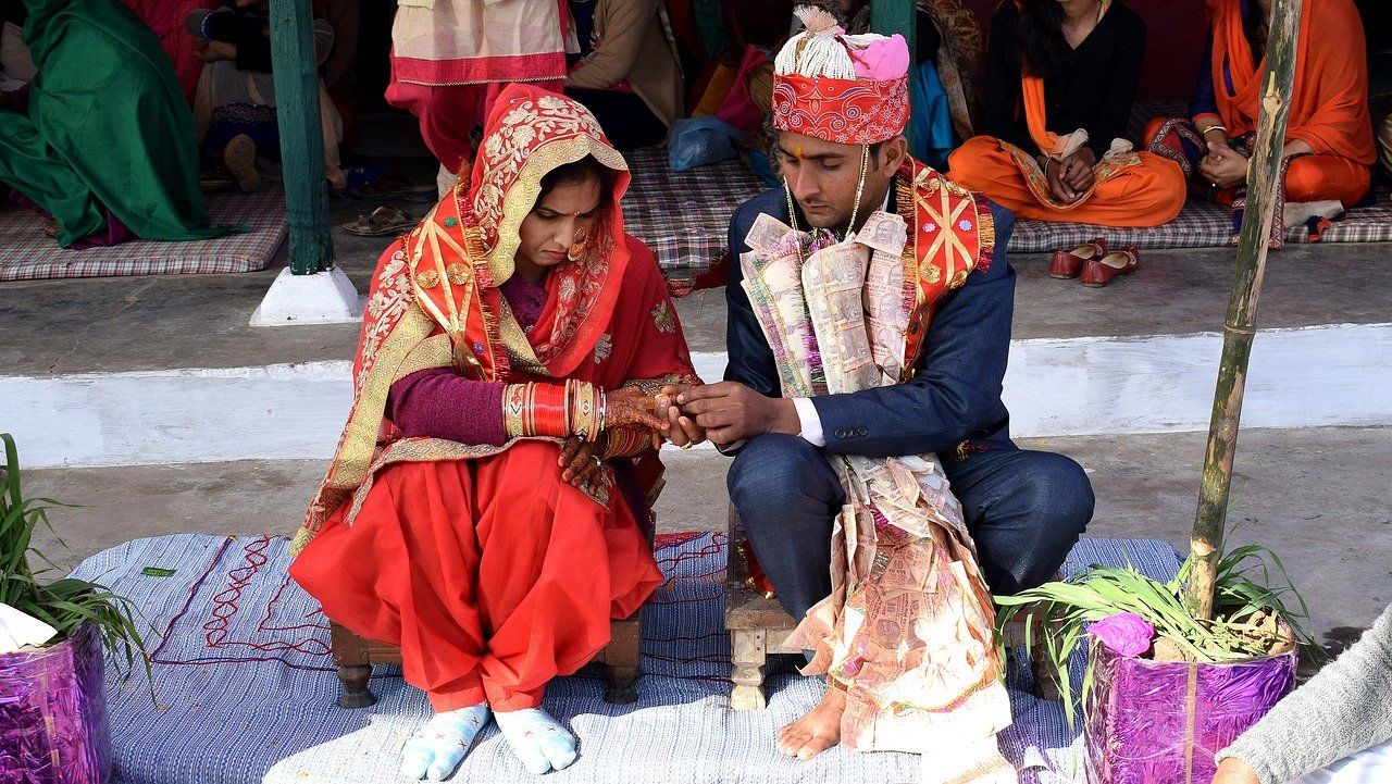 ILUSTRASI pernikahan di India.*