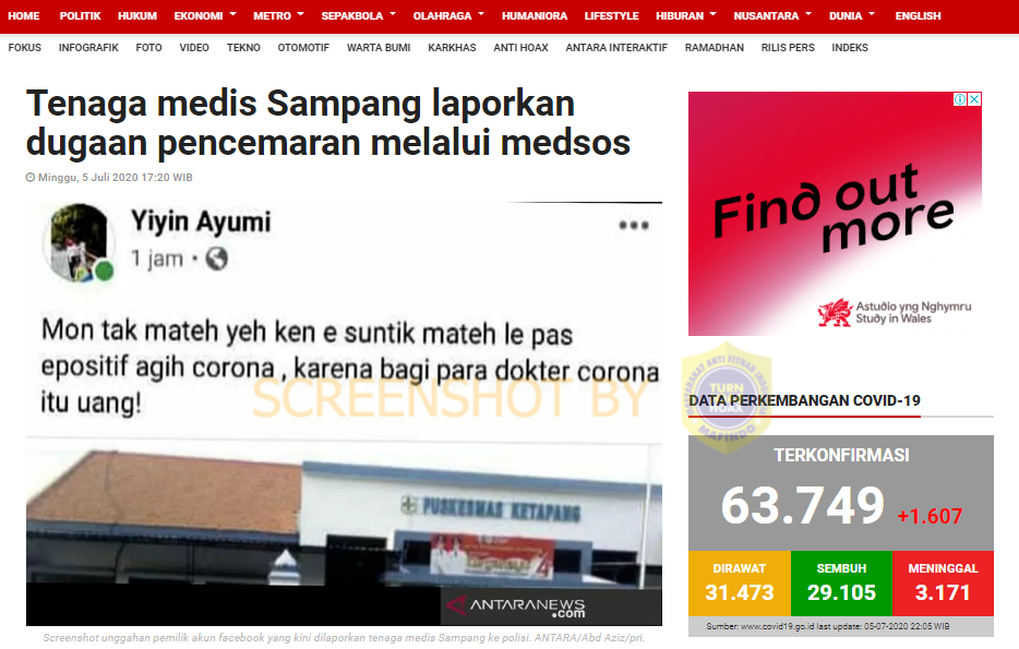Cek Fakta Cara Disuntik Tenaga Medis Di Jawa Timur Sengaja Tularkan Covid 19 Isu Bogor