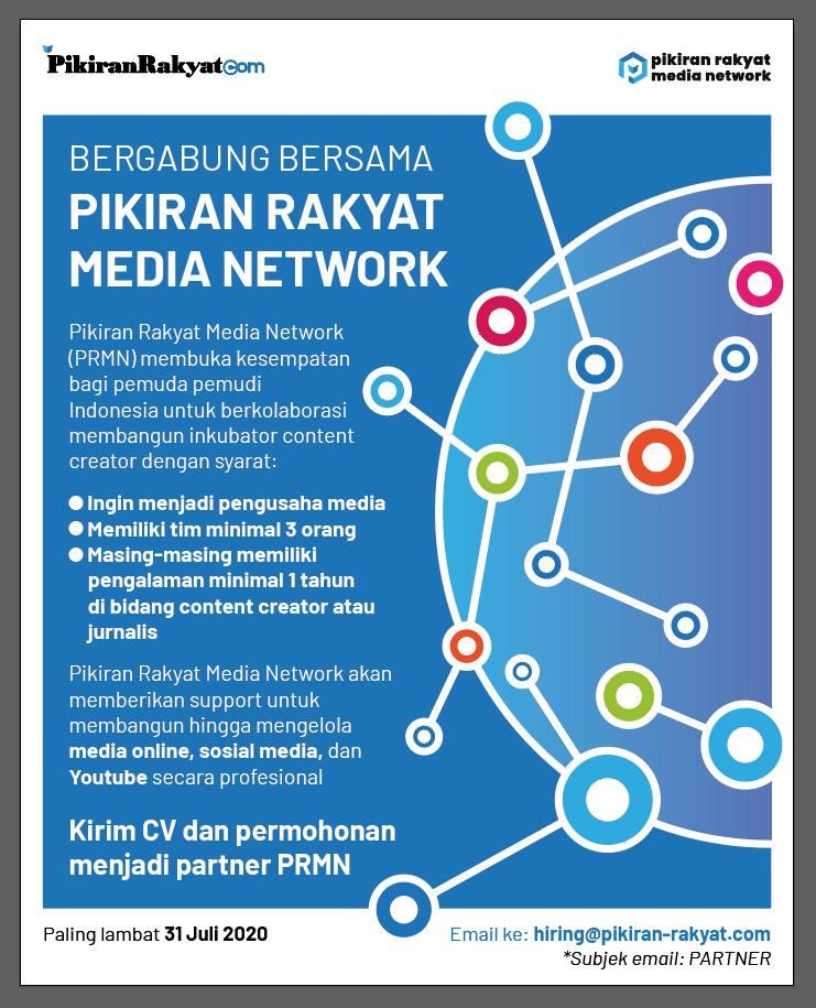 Syarat menjadi partner Pikiran Rakyat Media Network