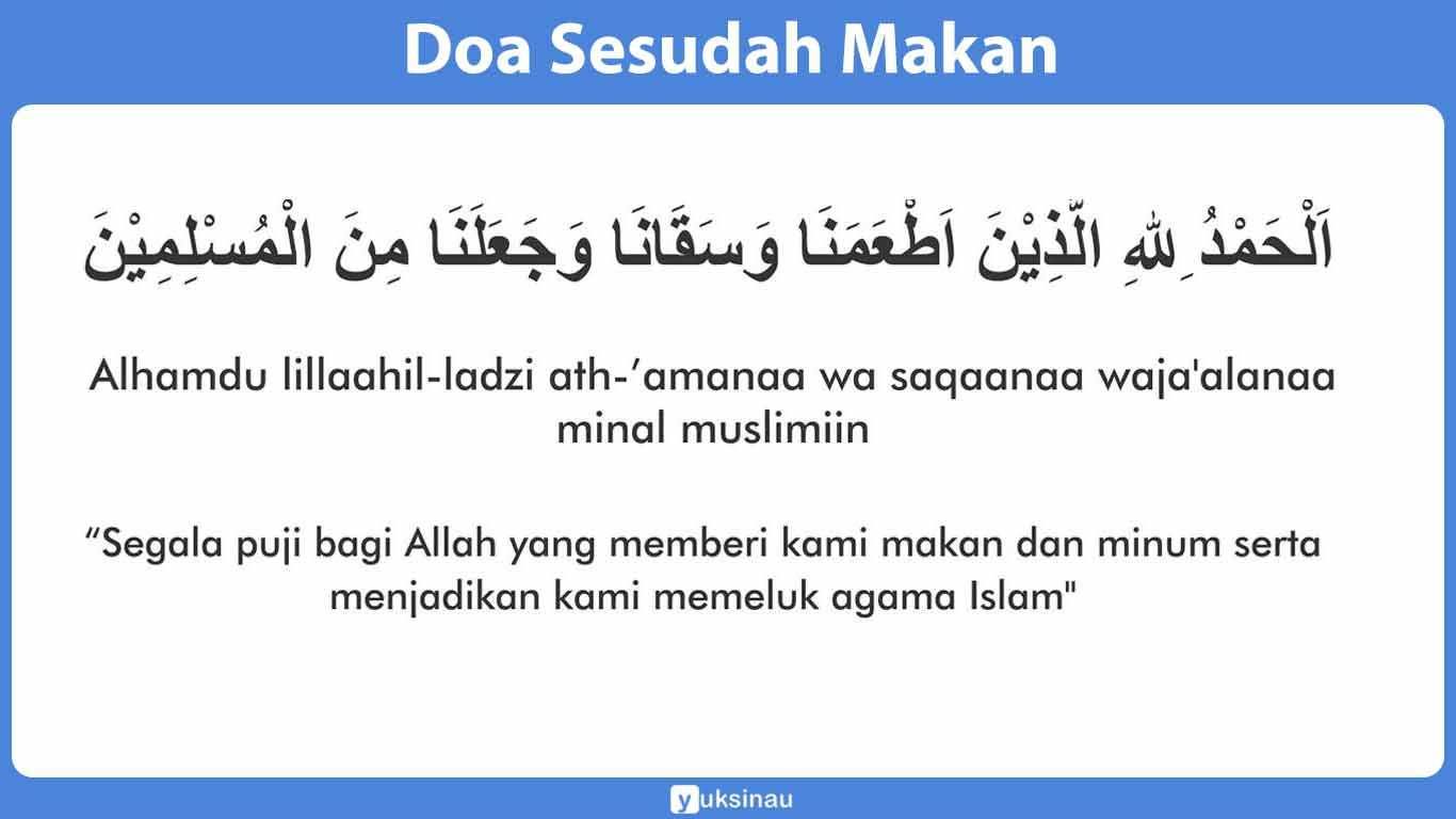 Doa Mau Makan Dan Sesudah Makan Beserta Artinya Crimealirik Page