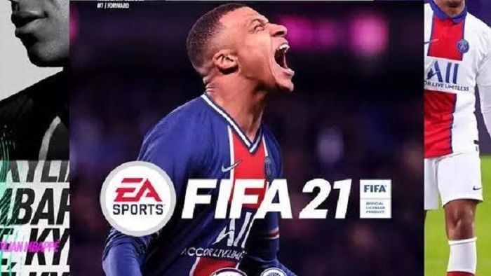 Game Sepakbola FIFA21 cover Kylian Mbappe. / ESPN