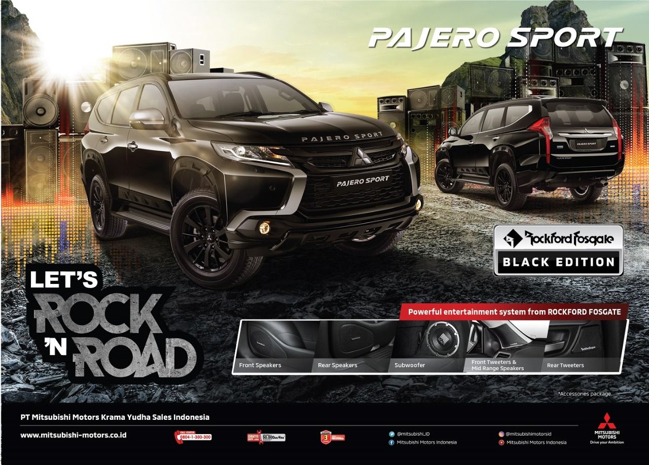 Pajero Sport Rockford Fosgate Black Edition di Indonesia