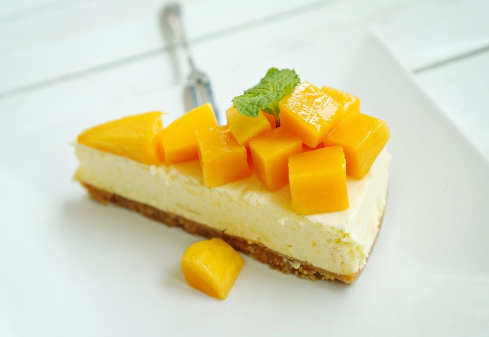 Gambar ilustrasi Mango cheesecake