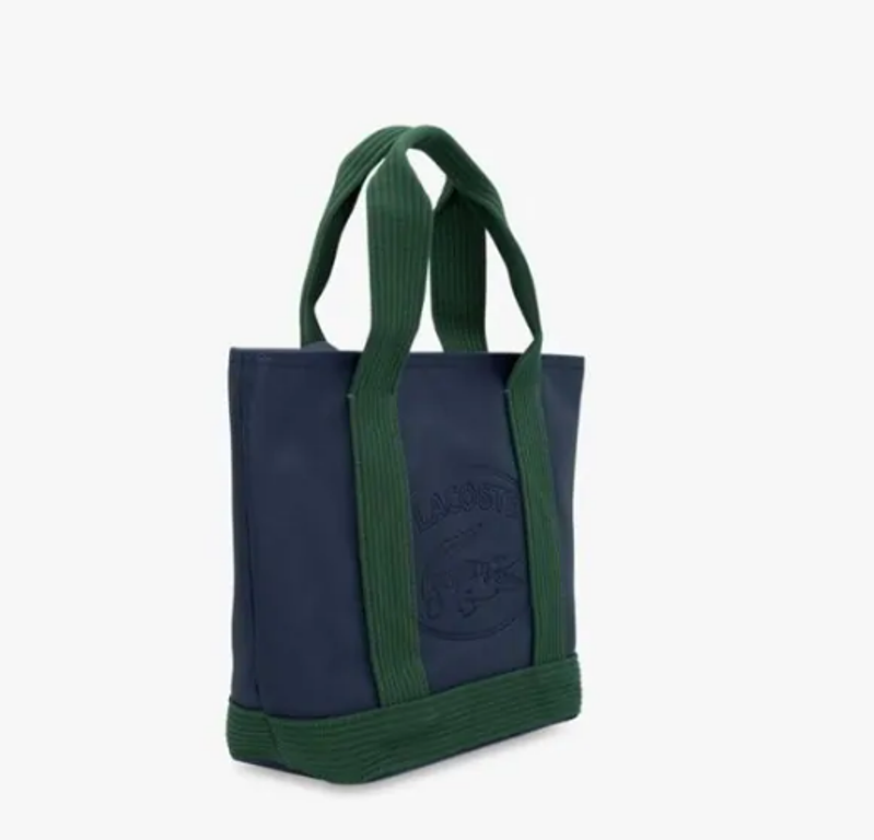 Lacoste Classic Coated Pique Canvas Zip Shopping Bag.*/