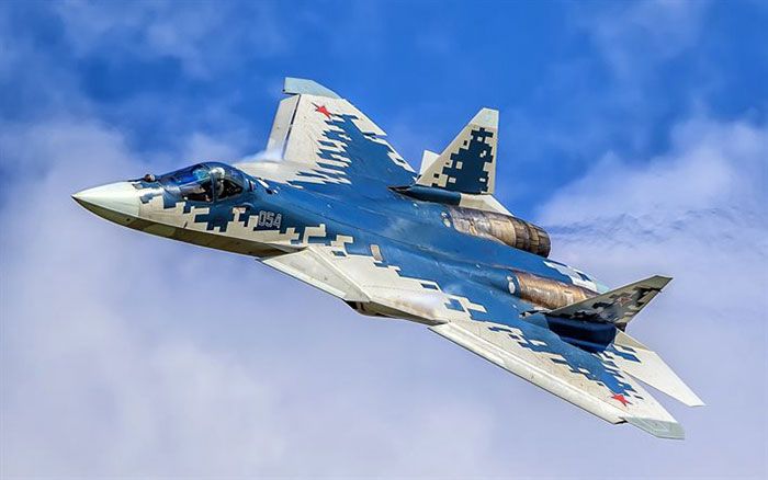 Jet tempur generasi kelima Rusia SU-57.