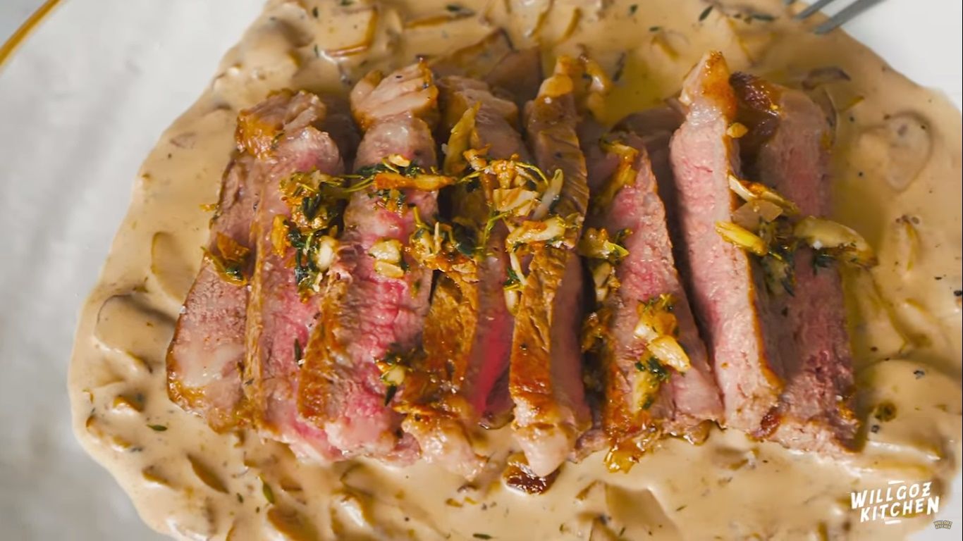 Cara Membuat Grilled Steak With Brown Sauce