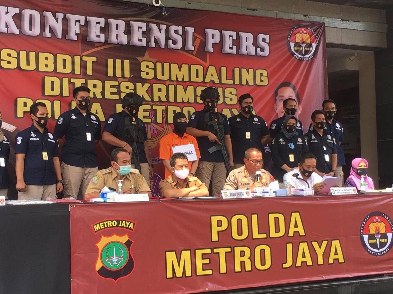 Kabid Humas Polda Metro Jaya Kombes Pol Yusri Yunus saat berikan keterangan.*/Dok. PMJ News