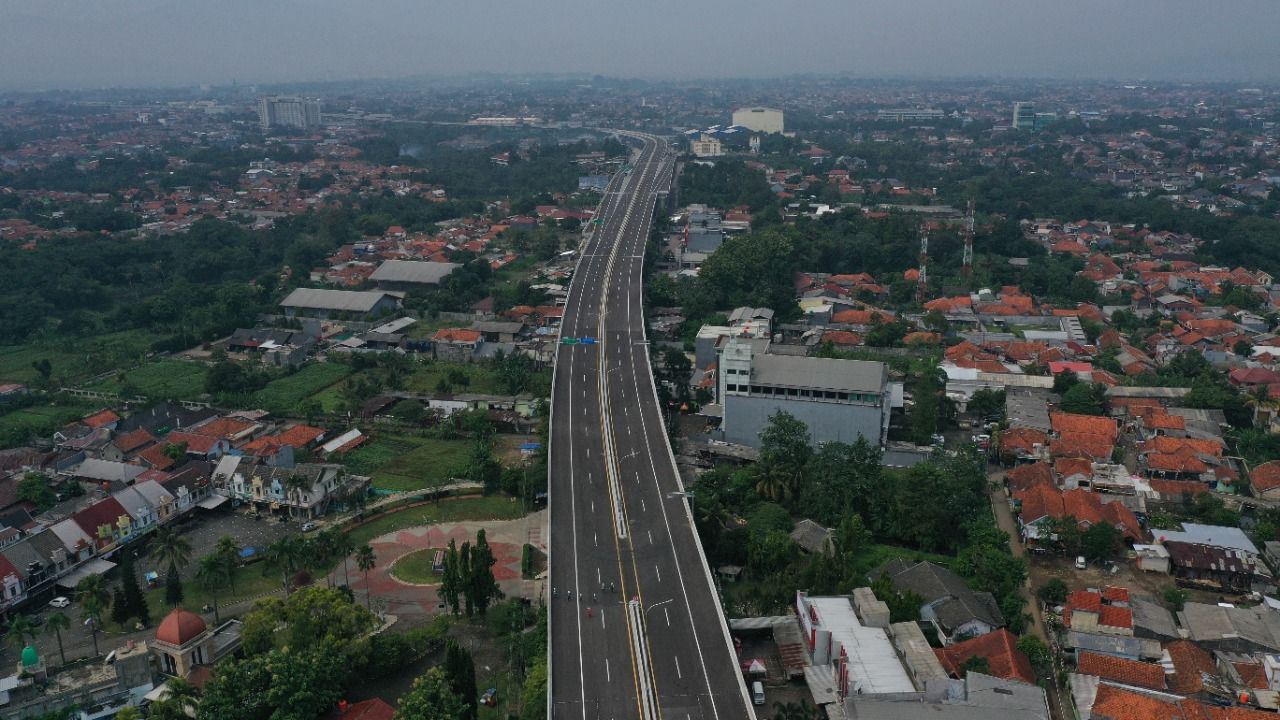Suasana Jalan Tol Bogor Ring Road (BORR).