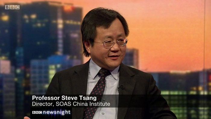 Profesor Steve Tsang saat tampil di BBC.