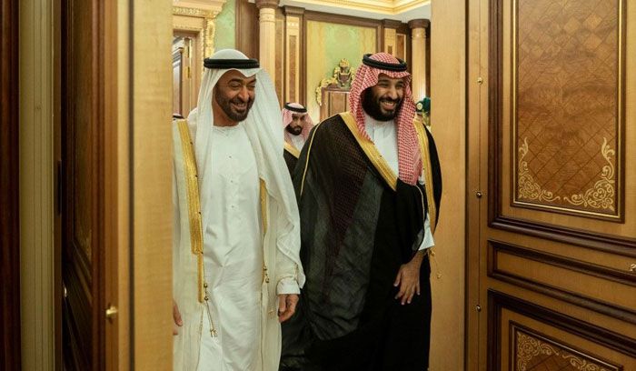 Pangeran Mohammed bin Salman dan Pangeran Mohammed bin Zayed. (Foto: Pinterest)