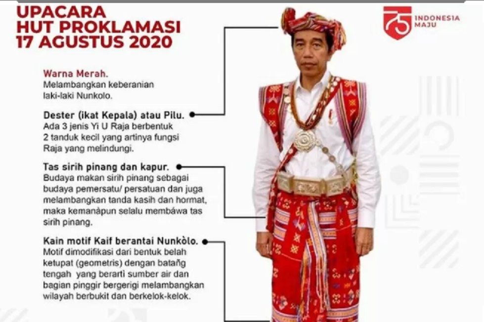 Jokowi Kenakan Pakaian Adat NTT di Upacara Peringatan HUT ...