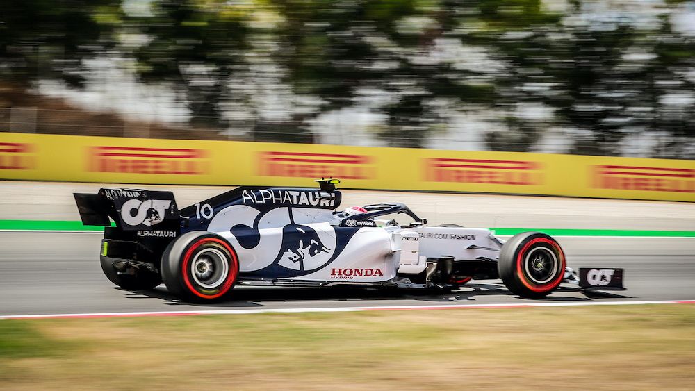 Penampilan Tim Scuderia AlphaTauri di F1 GP Spanyol 2020.*/HPM