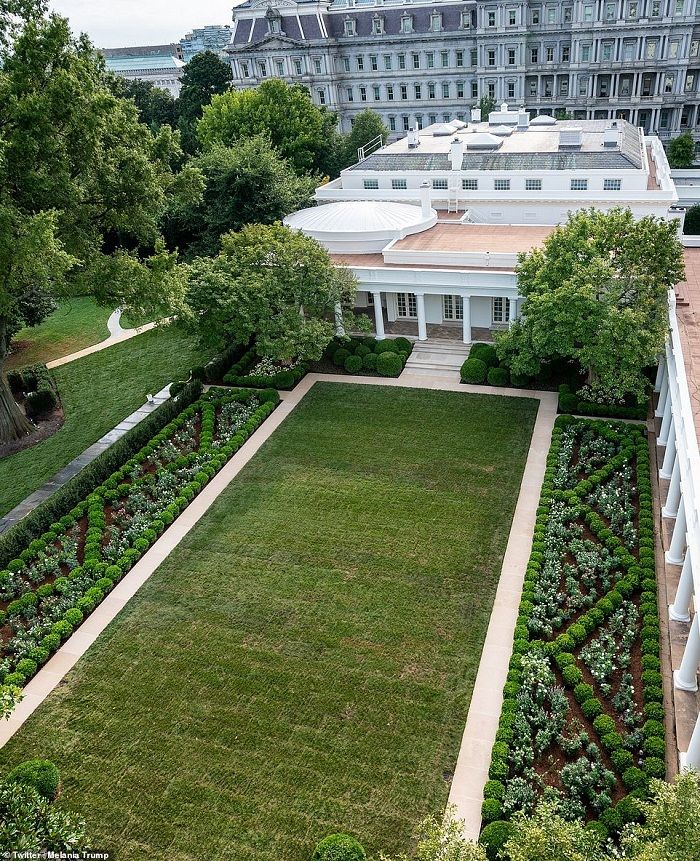 Disebut Mirip Kuburan Ubah Desain Taman Ikonik Gedung Putih First Lady Melania Trump Banjir Kecaman Galamedia News